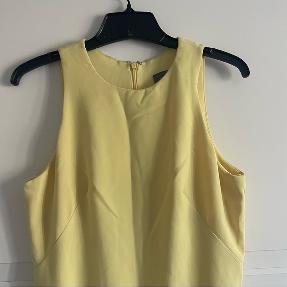 THEIA lemon ruffle yellow asymmetric midi dress 22768 - Picture 10 of 16